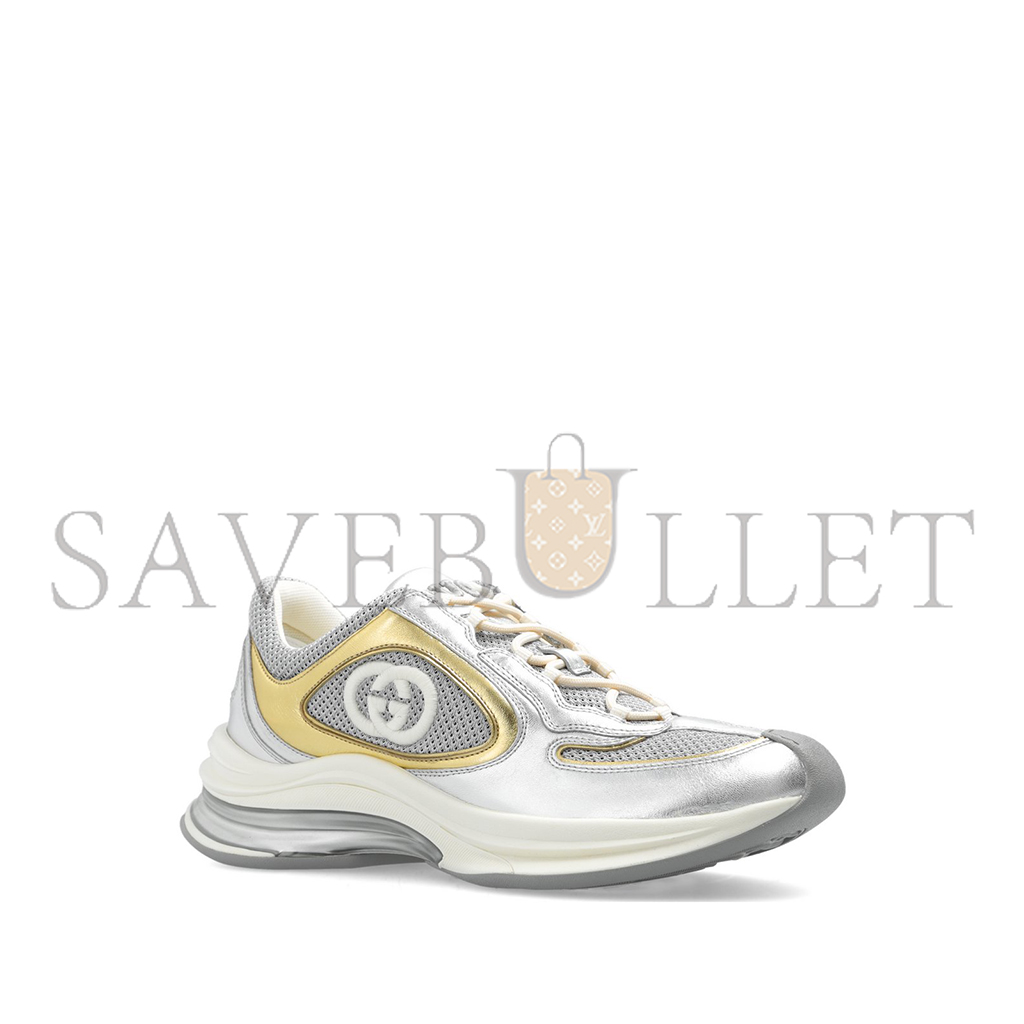 G*u*i panelled lace-up sneakers 746939